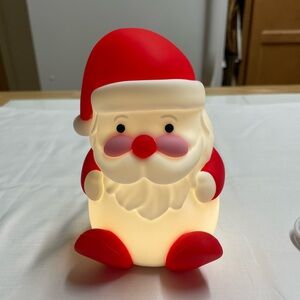 Festive Red and White Santa Claus Holiday Light